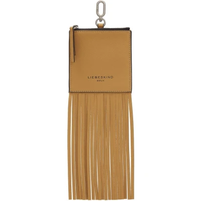 Afbeelding van LIEBESKIND BERLIN Leren Utensil zak Francis Pendant Square Lentil Geel