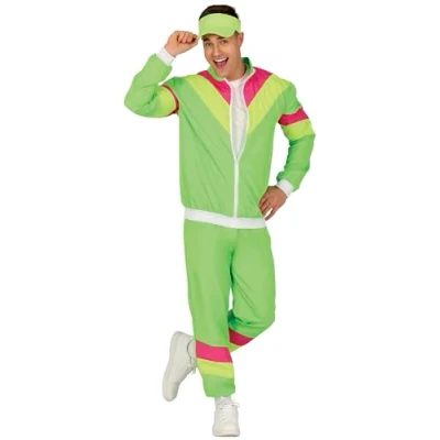 Afbeelding van Neon Groene Tracksuit Heren Maat M