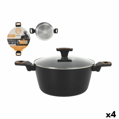 Afbeelding van Kookpot met Deksel MasterChef 28 cm 2,5 mm (4 Stuks)