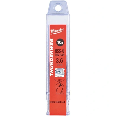 Afbeelding van Metaalboor Hss G Thunderweb 3,6 X 70 Mm (10 Stuks)
