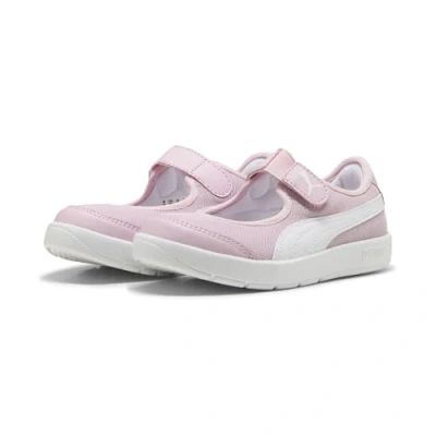 Afbeelding van Puma Courtflex V3 Hardloopschoenen voor op de weg kinderen, Maat: 31, Rose mauve/puma white Schoenen