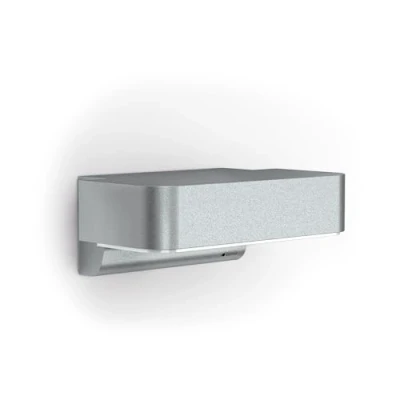 Afbeelding van Steinel LED wandlamp outdoor L 800 SC zilver, intelligente buitenlamp, iHF 160 bewegingsmelder, Downlight 7,5 W, toepassingsgestuurd