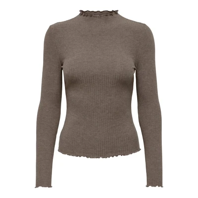 Afbeelding van ONLY Onlemma HIGH NECK NOOS Longsleeve caribou, Dames, Maat: Large, Caribou