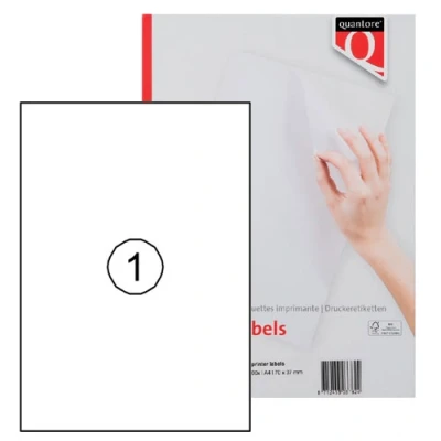 Afbeelding van Etiket Quantore 210x297mm 100stuks