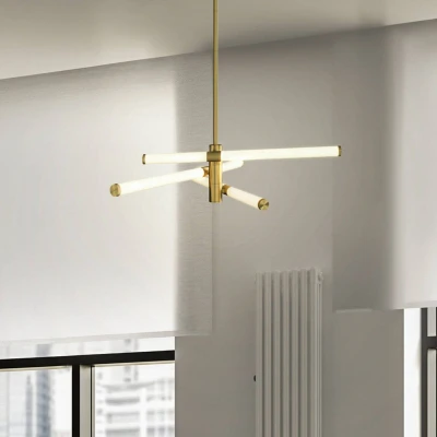 Afbeelding van Maytoni hanglamp Axis, goudkleurig, Ø 72,5 cm