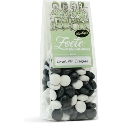 Afbeelding van Kindlys Zwart Wit Dragees 7x200g