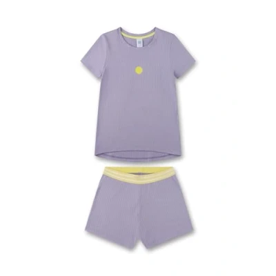 Afbeelding van Sanetta Short UNI Motif Pyjama voor kinderen, Maat: 140, Lilie