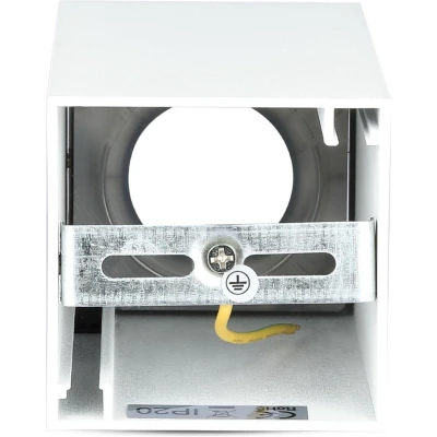 Afbeelding van V tac Plafondspot Vt 882 Gu10 35w Vierkant 14 Cm Wit/goud