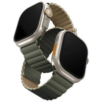 Afbeelding van Apple Watch bandje Siliconen en TPU (zacht) Meerkleurig Geschikt voor 1 9 / SE Ultra (2)