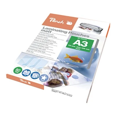 Afbeelding van Peach S PP580 15 lamineerfolie DIN A3, 80 mic, mat, 100 stuks