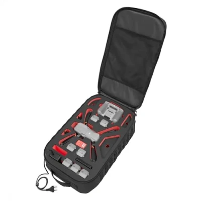 Afbeelding van TOMcase grote rugzak &quot;Ready To Fly&quot; voor DJI Air 3 Fly More Combo, RC 2 of standaardcontroller &amp; veel accessoires + &quot;batterijen opladen in inlay&quot; functie