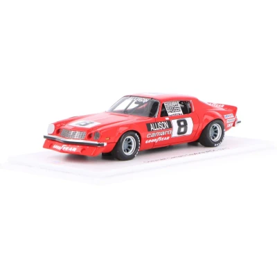 Afbeelding van Chevrolet Camaro Spark Modelauto 1:43 1974 1975 Bobby Allison Racing US222 IROC