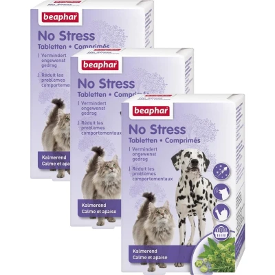 Afbeelding van 3x Beaphar No Stress Hond Kat 20 tabletten