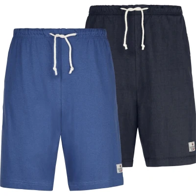 Afbeelding van Jan Vanderstorm 2 PACK Pyjamabroek, Heren, Maat: Large, Blue/ black