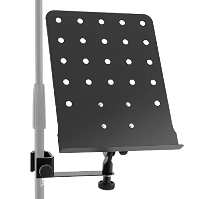 Afbeelding van TIGER MSA30 BK microfoon/muziekstatief voor songteksten, bladmuziek, partituren Klemarm met bureau zwart