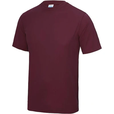 Afbeelding van Vegan T shirt met korte mouwen Cool &#039;Burgundy&#039; XXL