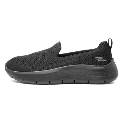 Afbeelding van Skechers Go Walk Flex Zwarte Trainer voor dames, Zwart Textiel Trim, 37 EU