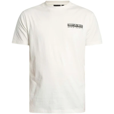 Afbeelding van Napapijri Vignoni BACK Tshirt print, Heren, Maat: XXL, White whisper