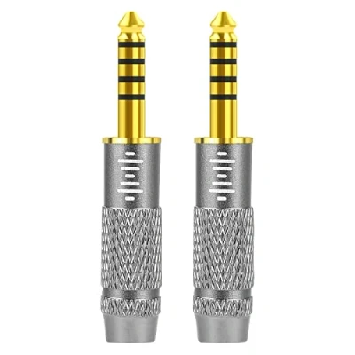 Afbeelding van GEEKRIA 4,4 mm mannelijk naar 3,5 (1/8 inch) vrouwelijk en 2,5 gebalanceerde hoofdtelefoonstekkeradapter, aluminium conversie audiostekker, vergulde adapter (2