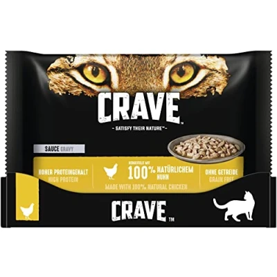 Afbeelding van Crave Cat Portion Bag Multipack Saus Met Kip 13 X 4X85G