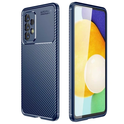 Afbeelding van Samsung Galaxy A33 Hoesje Siliconen en TPU (zacht) iMoshion Softcase/Backcover Blauw Telefoonhoesje