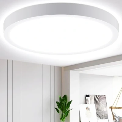 Afbeelding van Aigostar LED Plafondlamp，24W gelijk aan 162W gloeilamp， Slaapkamerlamp，2700 lm，Koud Wit 6500K， voor slaapkamer， woonkamer， kinderkamer， diameter 28.9 cm