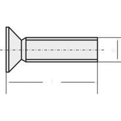 Afbeelding van TOOLCRAFT M3*6 D965 4.8 A2K 194780 Verzonken schroeven M3 6 mm Sleuf DIN 965 Staal Verzinkt 100 stuk(s)