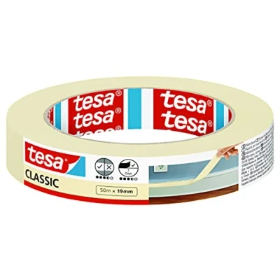 Afbeelding van tesa Classic 52803 00000 01 Afplakband Wit (l x b) 50 m 19 mm 1 stuk(s)