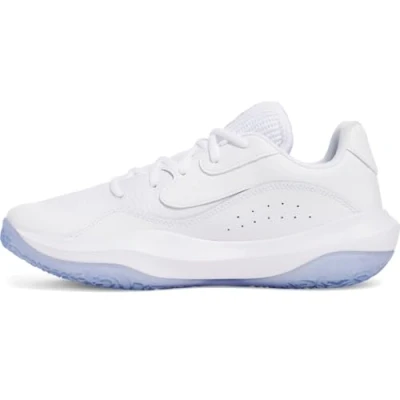 Afbeelding van Under Armour UA Lockdown 7 Low Wit/Wit/Metallic Zilver 7, Wit Metallic Zilver, 41 EU