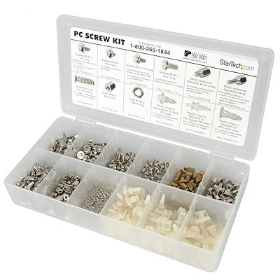Afbeelding van StarTech.com Assortiment PC Schroevenset: Schroeven, Moeren en Afstandhouders 350 stuks