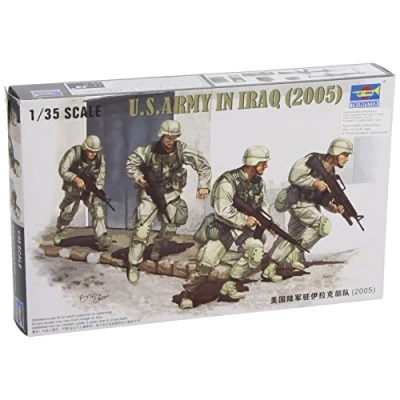 Afbeelding van 1:35 Trumpeter 00418 Modern U.S. Army in Iraq 2005 Figuren Plastic Modelbouwpakket