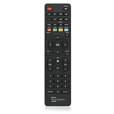 Afbeelding van TELE System 58035004 afstandsbediening IR Draadloos Tv tuner Drukknopen