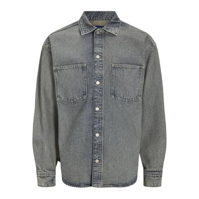 Afbeelding van Jack &amp; Jones Jorhenry Overhemd, Heren, Maat: XL, Faded denim