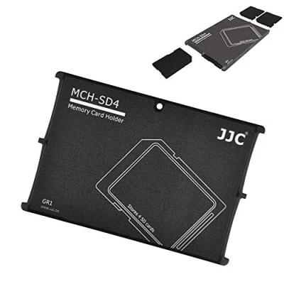 Afbeelding van JJC SD Card Case Lichtgewicht Draagbare Houder Opslag voor 4 kaarten