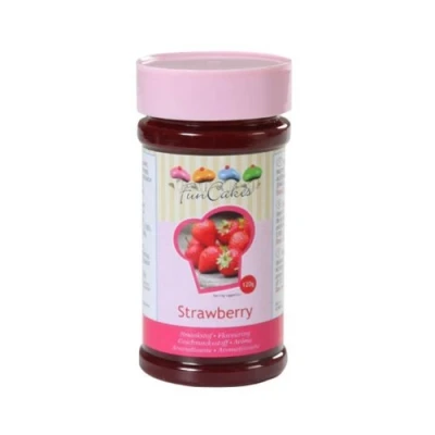 Afbeelding van FunCakes Smaakpasta Aardbei: Voedselaroma&#039;s, Geweldige smaak, Perfect voor taartversiering, Geschikt beslag en vullingen. 120 g.