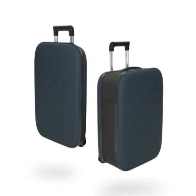 Afbeelding van Rollink Flex Vega II Opvouwbare Handbagage Koffer atlantic blue Harde