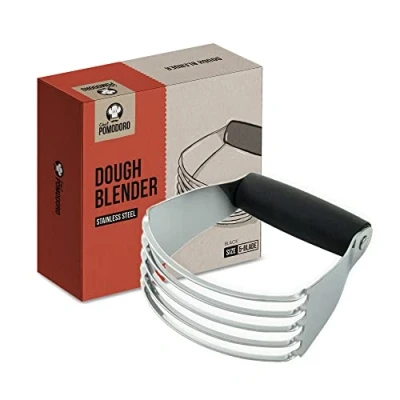 Afbeelding van Chef Pomodoro Gebak Blender, Multifunctionele Deeg Blender Mixer, RVS Messen, Heavy Duty Cutter, Roestvrij Staal, Pizza Staal