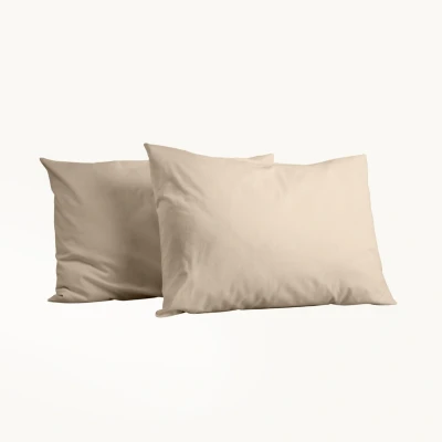 Afbeelding van Beau Maison Katoenen Kussenslopen Zand 100% Katoen 60x70cm Set van 2