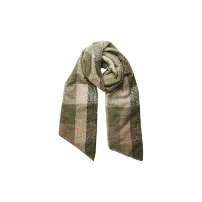 Afbeelding van PIECES Pcpyron geruite lange sjaal Noos Bc voor dames, Forest Night, One Size (Fabrikant maat:ONESIZE)