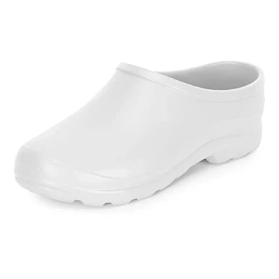 Afbeelding van Ladeheid Unisex Clogs Tuinklompen Tuinschoenen Lichte Dames Heren Wit 42 LA DW Xclap