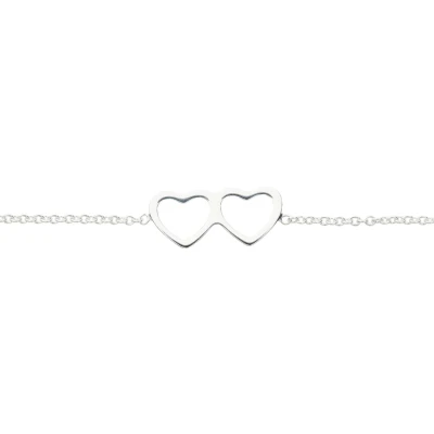 Afbeelding van Heart to Get Ketting met hanger Zilver Harten