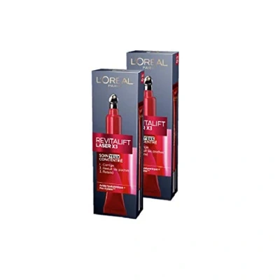 Afbeelding van L&#039;Oréal Paris Revitalift Laser X3 Oogverzorging Triple Action Anti rimpel &amp; Multi Correction aging, 2 x 15 ml
