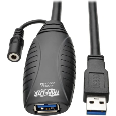 Afbeelding van Tripp Lite U330 15M USB 3.0 SuperSpeed Active Extension Repeater Cable (USB A M/F), 15 m (49 ft.) TrippLite