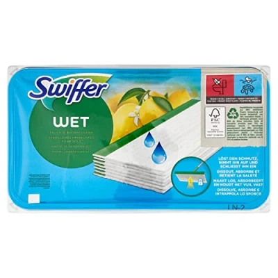 Afbeelding van Swiffer Navulling Vochtige Vloerdoekjes Citrus Fresh, Pak Van 20 Stuks Schoonmaakartikelen