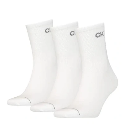 Afbeelding van Calvin Klein Underwear MEN Short SOCK 3 PACK Sokken, Heren, Maat: One Size, White