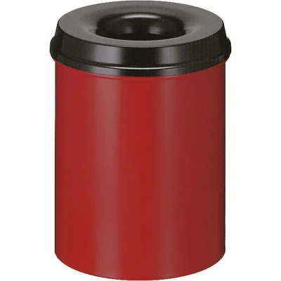 Afbeelding van Papierbak vlamdovend 15ltr rood/zwart