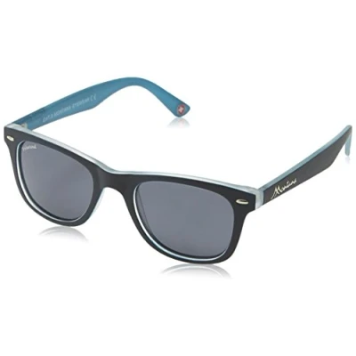 Afbeelding van Montana Vierkant unisex zwart blauw rubbertouch grijs gepolariseerde mp41 zonnebril Sunglasses