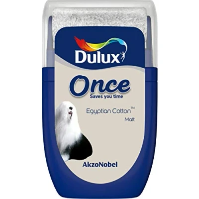 Afbeelding van Dulux 5268012 Once Tester Paint, Egyptisch katoen, 30 milliliter