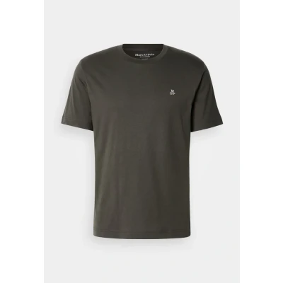 Afbeelding van Marc O&#039;Polo Short Sleeve LOGO Print Tshirt basic, Heren, Maat: Large, Copley brown