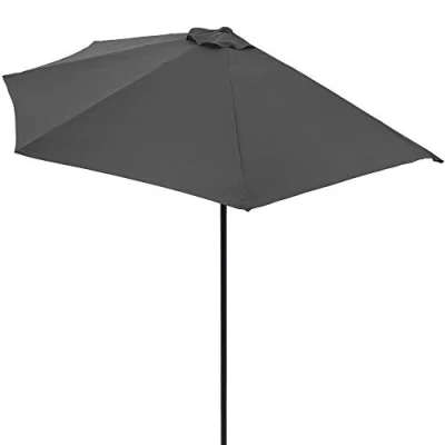 Afbeelding van Balkon parasol Half rond model Antraciet